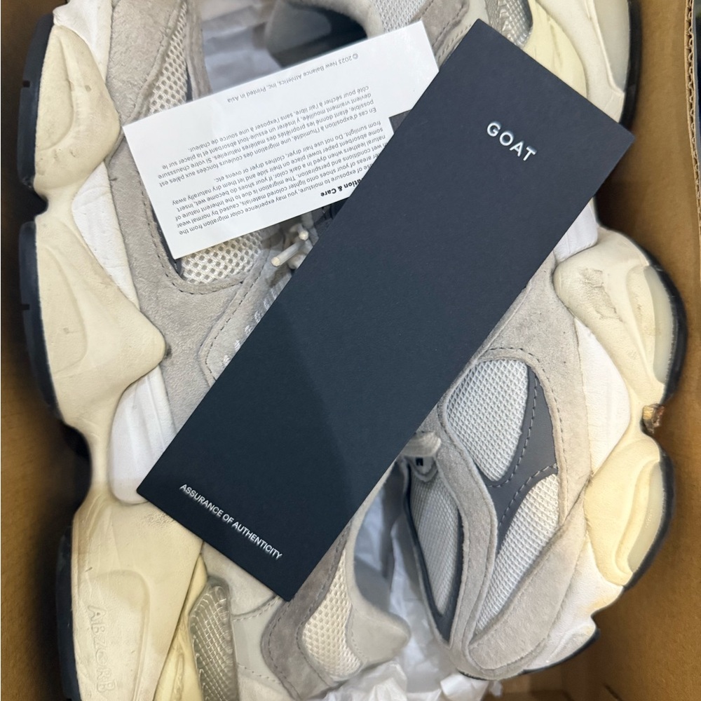 New Balance Gray and White Women's Athletic Sneakers - Picture 2 of 4